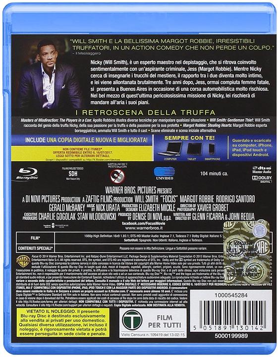 Produktbild Focus (Blu-ray, 2015, Deutsch, Englisch, Italienisch)