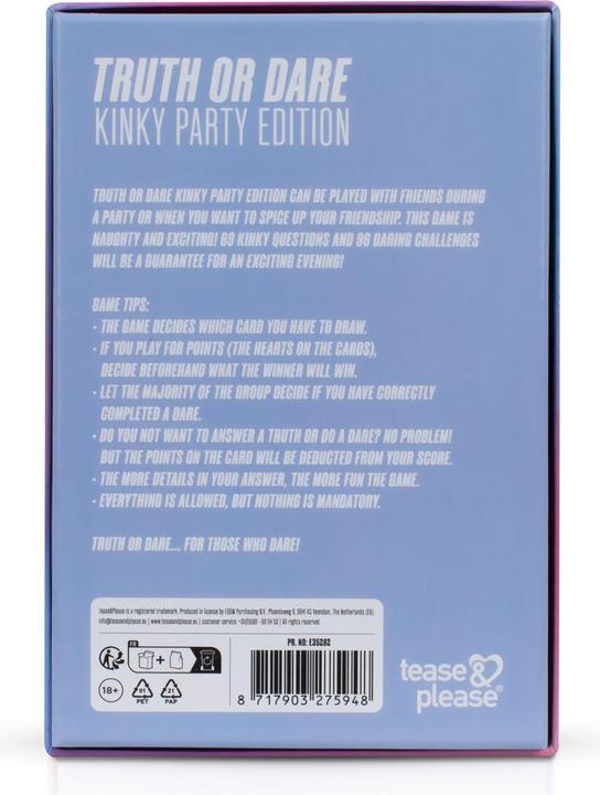 Immagine prodotto tease & please Truth or Dare Kinky Edition für Gruppen (Gioco di dadi, Inglese)