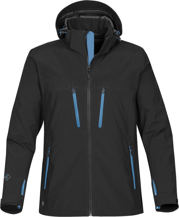 Schwarz, Leuchtend Blau