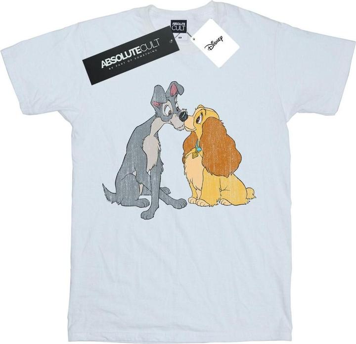 Disney Lady And The Tramp Distressed Kiss TShirt