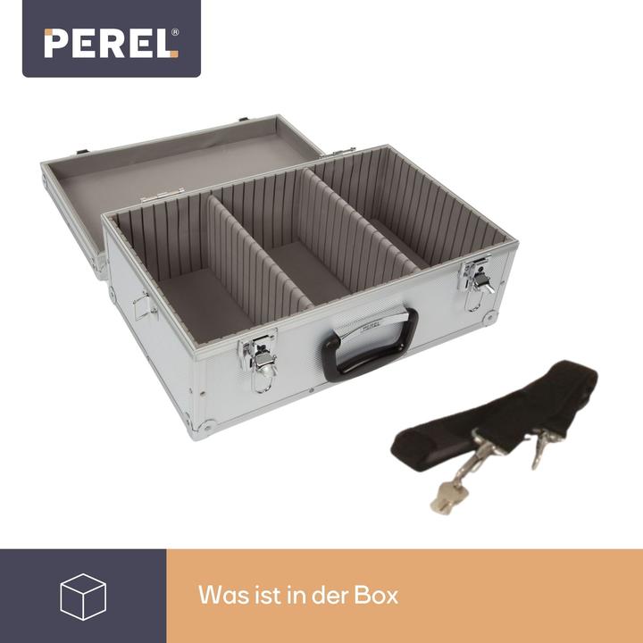 Produktbild Perel CD-KOFFER - 424 x 265 x 173 mm - 19,4 L - 60 CDs