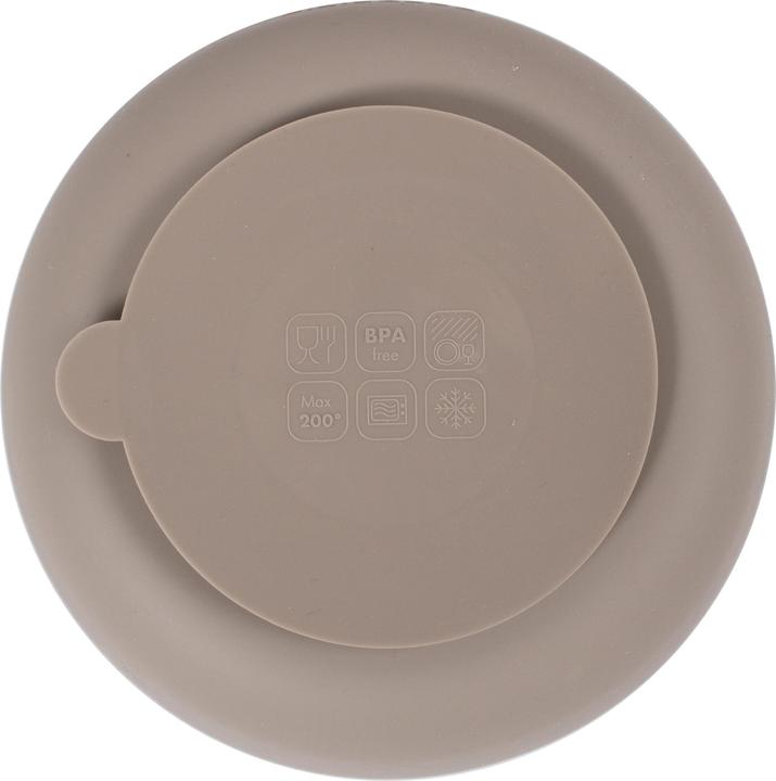 Actual product image Filibabba Silicone plate 2-pack, Warm Grey