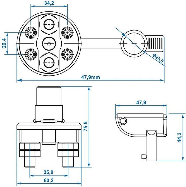 Immagine prodotto ProPlus Sezionatore per batteria a 2 poli in blister