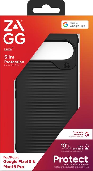 Produktbild Zagg Luxe Graphen Back Cover Schwarz Google Pixel 9/9 Pro (Google Pixel 9, Google Pixel 9 Pro Fold)