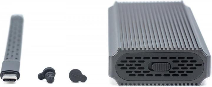 Immagine prodotto Digitus Alloggiamento per disco rigido USB M.2, SDD, esterno, NVMe, 40Gbps, USB 4.0, alluminio, senza attrez (M.2 2280, M.2 2230, M.2 2260, M.2 2242)