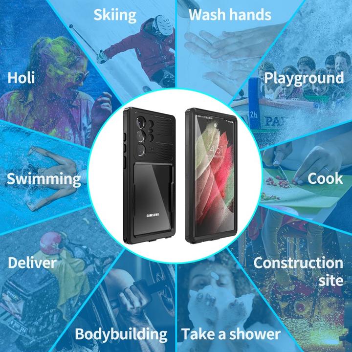 Produktbild Redpepper Samsung Galaxy S23 Ultra - IP68 Mars Series Wasserdichtes Outdoor Case, schwarz (Samsung Galaxy S23 Ultra)