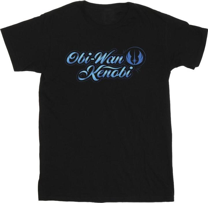 Star Wars ObiWan Kenobi Ribbon Font TShirt (4XL)