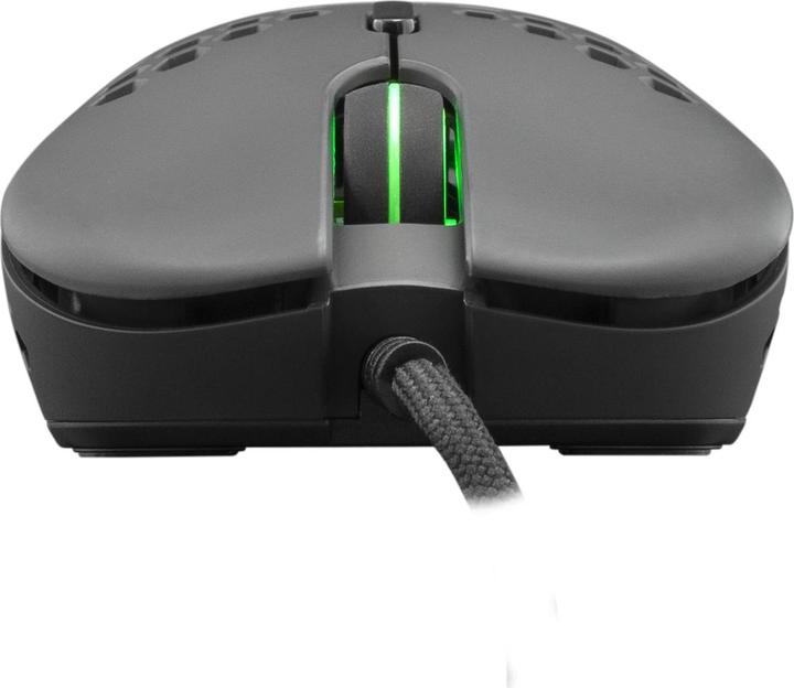Actual product image White Shark Ultra light Gaming mouse eShark Naginata Black, 60g, Pixart PMW3389 sensor, with RGB backlight (Cable)
