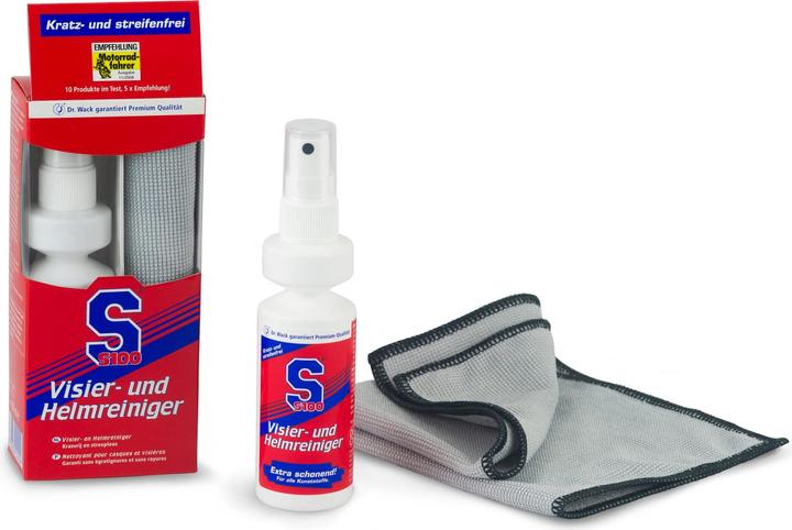 Actual product image S100 Visor and helmet cleaner (100 ml)