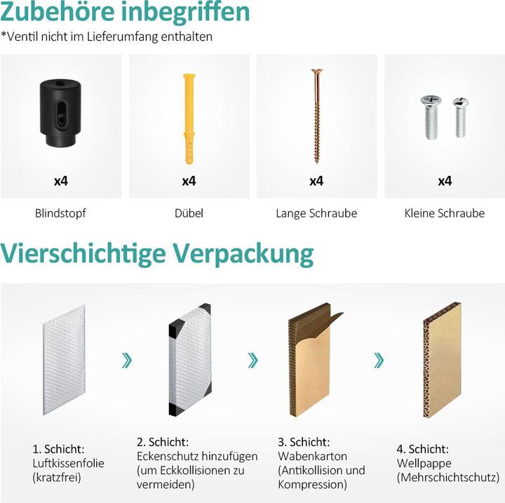 Produktbild Emke Badheizkörper Handtuchhalter Handtuchwärmer 160x40cm Anthrazit 684w (718 W)