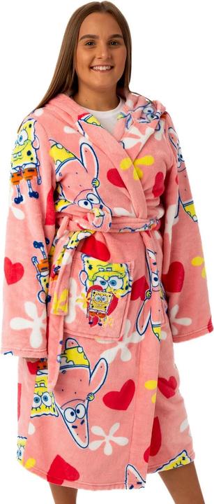 Immagine prodotto Spongebob Squarepants Accappatoio Con Cappuccio Donna (M)