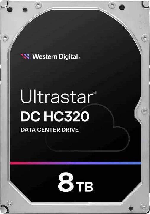 Produktbild WD Ultrastar DC HC320 8TB HDD SAS Ultra 256MB 7200RPM 4KN SE P3 (8 TB, 3.5", CMR)
