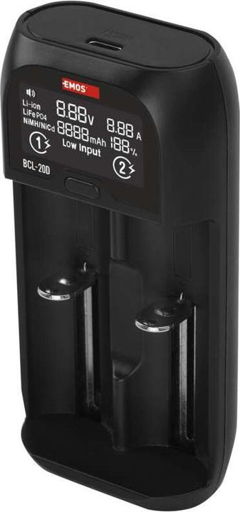 Emos Universal Li-ion Battery Charger BCL-20D (1 pcs., Battery + charger)
