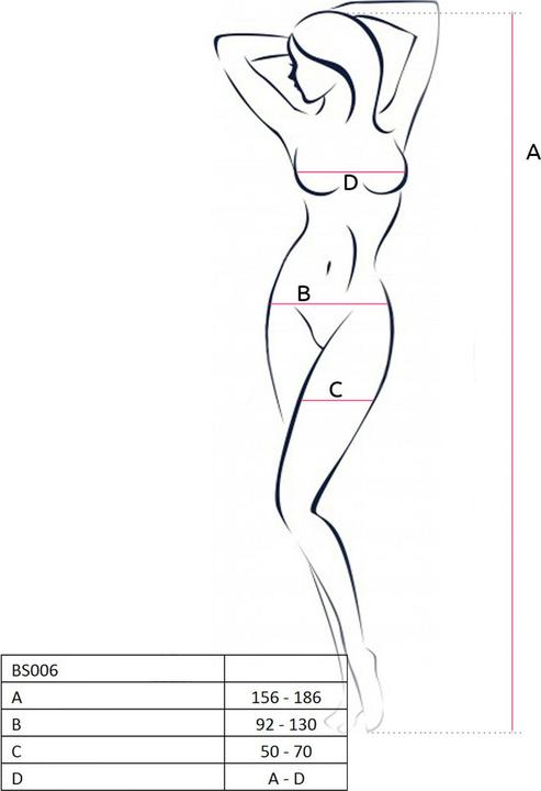 Produktbild Passion Bodystocking Bs006 Weiss (S, M, L)