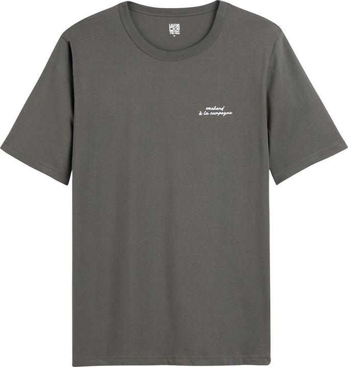 La Redoute Collections T-Shirt mit Message-Stickerei