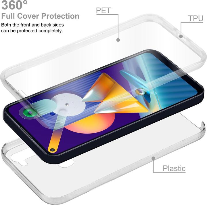 Produktbild Cadorabo TPU 360 Grad Case Cover (Samsung Galaxy M11, Samsung Galaxy A11)