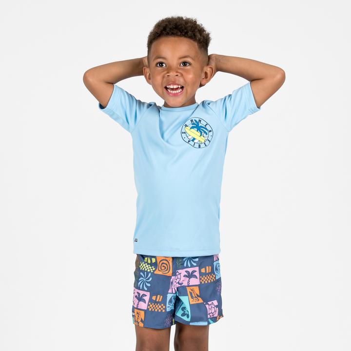 Olaian Boardshorts Jungen 100 Summer mehrfarbig