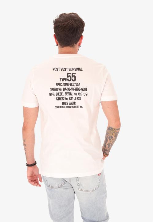 Actual product image Diesel Herren T-Shirt Aus 100% Baumwolle - Astero Plus Modell - Casual (L)