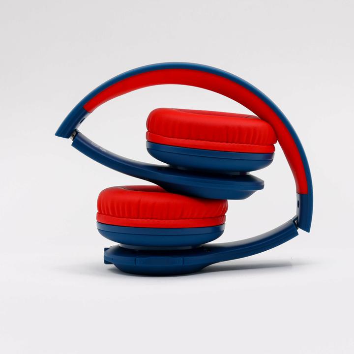 Produktbild PowerLocus PLED Bluetooth-Kinderkopfhörer blau/rot