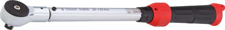 Image du produit Vigor Clé dynamométrique ∙ V3898 ∙ Nm min-max : 20 - 120 Nm ∙ Tolérance : 4% ∙ Carré 12,5 mm (1/2... (1/2", 20 Nm, 120 Nm)