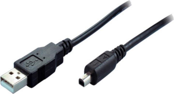 Actual product image Eneroid Mini USB cable, USB-A/USB-B mini 4-pin, 1 m (1 m, USB 2.0)
