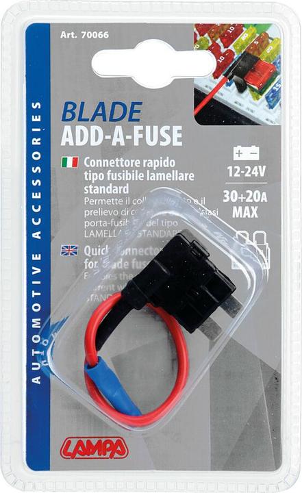 Image du produit Lampa Collecteur de courant pour fusible à lamelles standard, 12/24V
