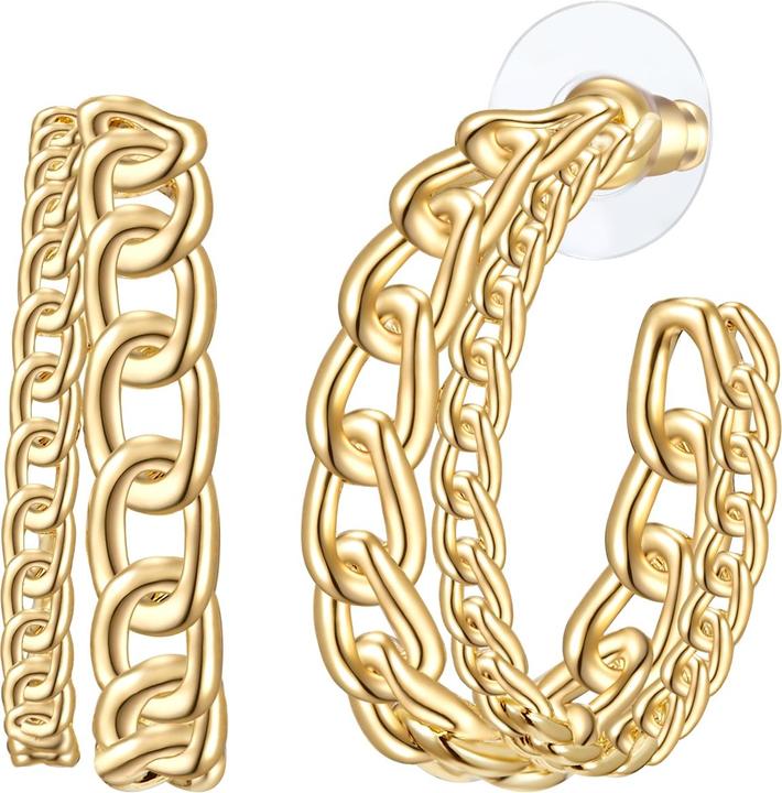 Actual product image Lulu & Jane Ladies earrings metal - 35336 (Metal alloy)