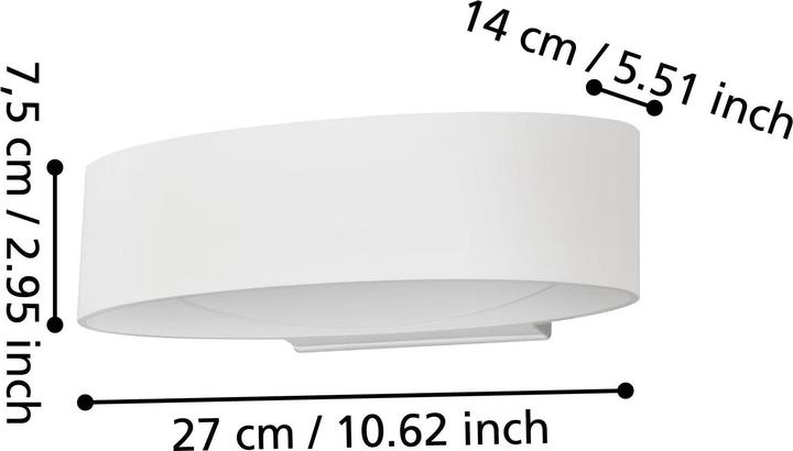Productafbeelding EGLO LED wandlamp (1300 lm, IP54)