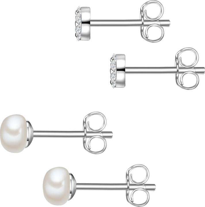 Image du produit Glanzstücke München Femme argent sterling zirconium perle d'eau douce de culture argent - 23814 (Argent Sterling)