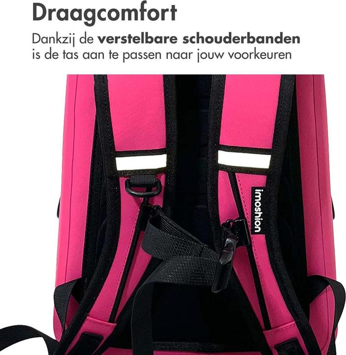 Actual product image iMoshion Air-Tight Waterdichte Rugzak - Medium - 16 L - Waterproof Rugtas - Hot Pink (16 l)