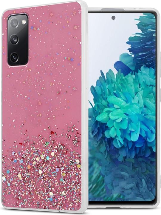 Rose avec paillettes
