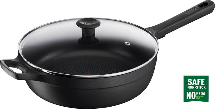 Image du produit Tefal Trattoria Pro Sauteuse avec couvercle en verre (28 cm, Cocotte + faitout, Fonte d'aluminium)
