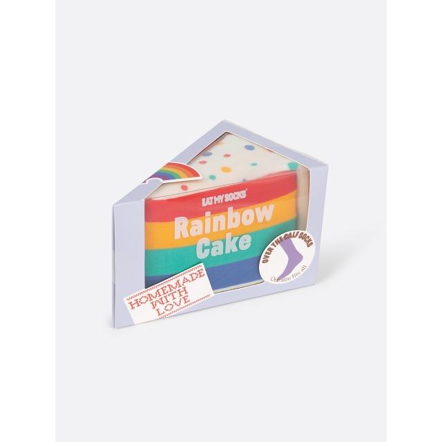 Actual product image Eat My Socks Socks, Rainbow Cake (One size)