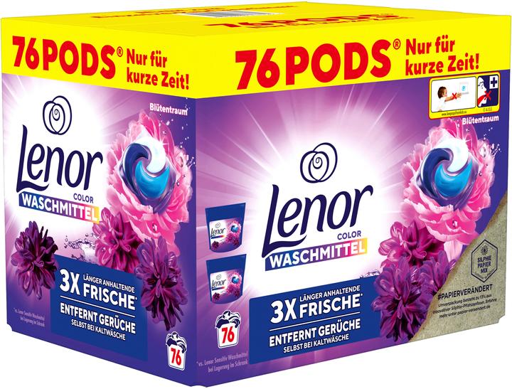 Actual product image Lenor Blütentraum (76 Washing cycles, Wash pods)