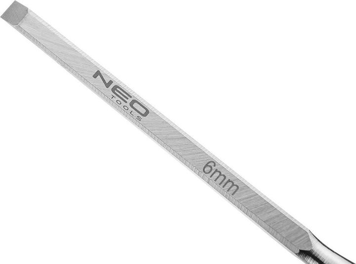 Actual product image Neo Chisels 6, 12, 18, 24 mm, set of 4. Wooden handle