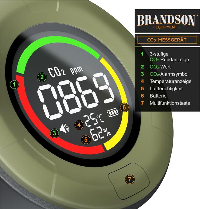 Produktbild Brandson CO2-Messgerät