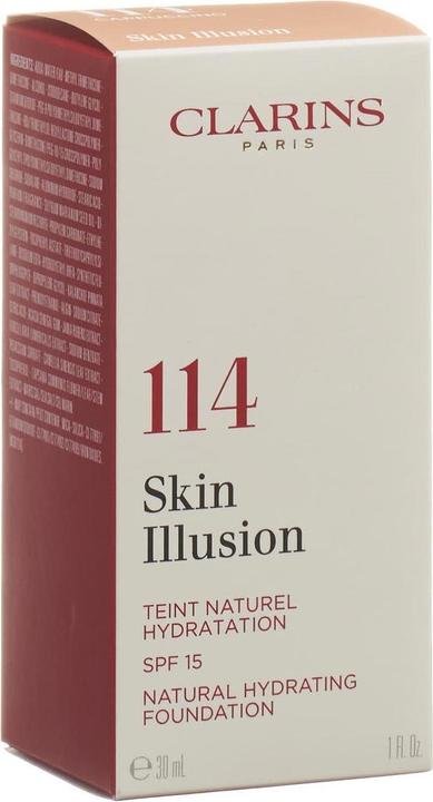 Actual product image Clarins Skin Illusion SPF15 No. 114 - Cappuccino (No. 114 - Cappuccino)
