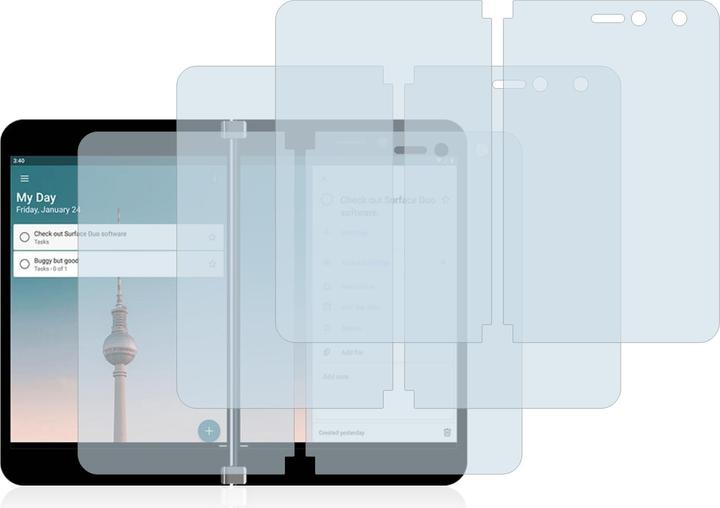 Produktbild BROTECT AirGlass Panzerglasfolie (3 Stück, Surface Duo)