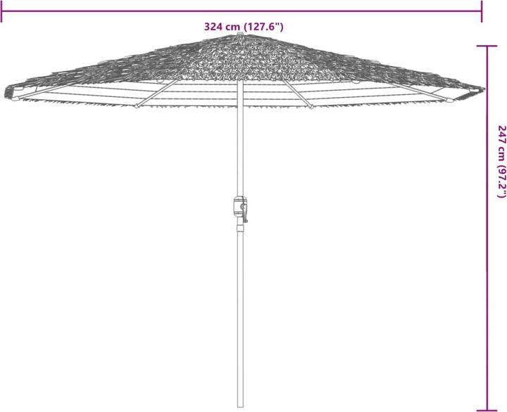 Produktbild VidaXL Sonnenschirm mit mast (3.24 m)