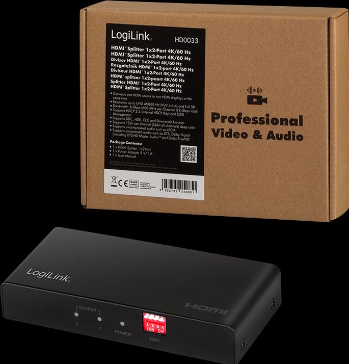 Actual product image LogiLink Video/audio splitter