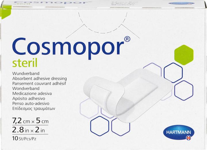 Produktbild Hartmann Cosmopor steril 7,2 cm x 5 cm Pflaster, 10 St. Pflaster (10 x)