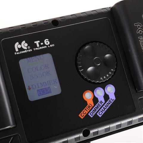 Image du produit Falcon Eyes Jeu de lampes LED bicolores T6, batterie incluse (éclairage de studio)
