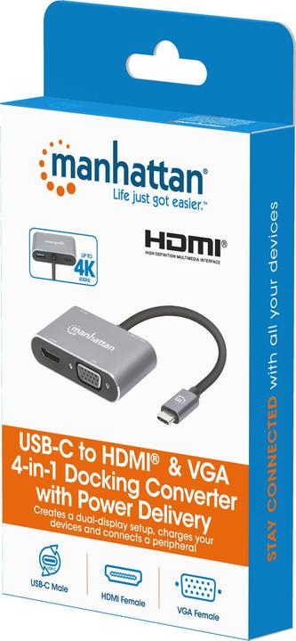 Actual product image Manhattan 130691 (USB-C, 4 Ports)