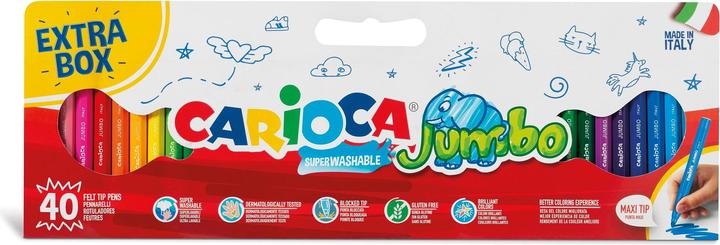 Image du produit Carioca Crayon feutre Jumbo 40 pièces (Multicolore, 40 x)
