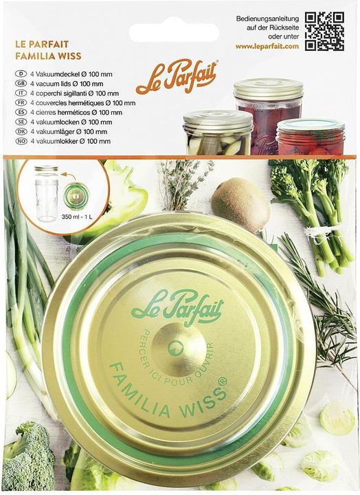 Image du produit Le Parfait Familia Wiss Couvercle à vide 'Familia Wiss (4 pcs)