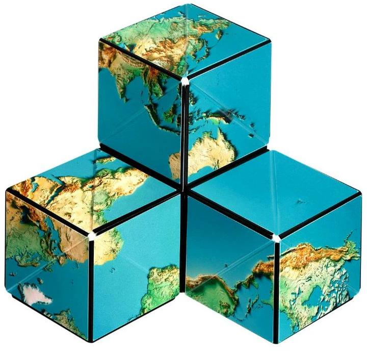 Actual product image Shashibo Cube Earth (Multilingual)
