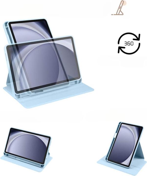 Produktbild Cover-Discount Galaxy Tab A9+ - 360-Grad Hülle hellblau (Galaxy Tab A9+)