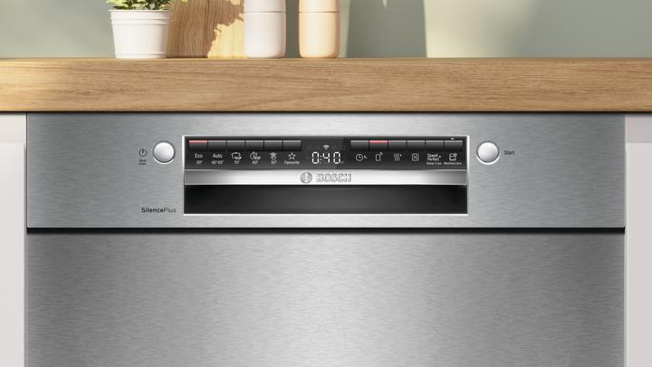 Image du produit Bosch Hausgeräte Série 4, Lave-vaisselle sous plan, 60 cm, Acier brossé, SMU4ECS28E