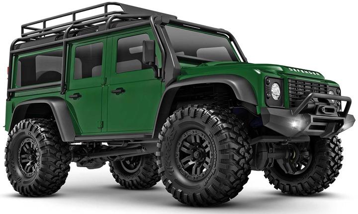 Traxxas TRX-4M LR Defender Electric Crawler 4WD 1:18 RTR Verde (RTR pronto all'uso)
