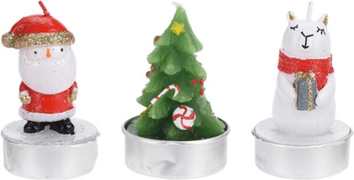Image du produit Bougie chauffe-plat Noël avec personnage, 24p.